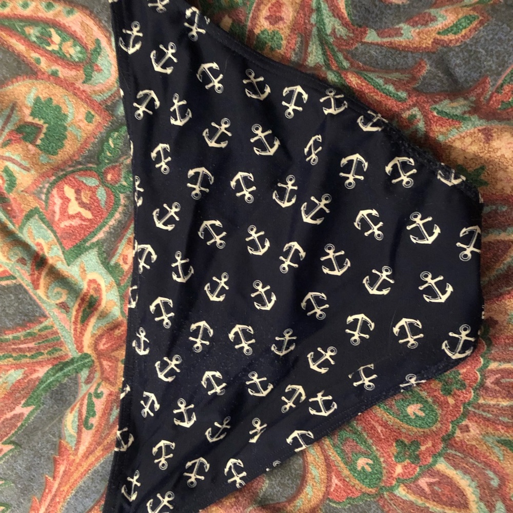 Blue anchor bikini bottoms